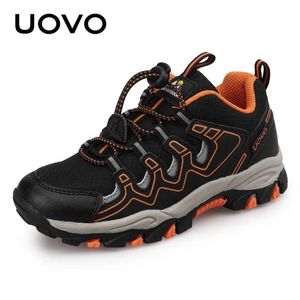 Athletic Outdoor Uovo 2024 New Boys and Girls Sports Shoes Outdible Breatable Bevidrens Meaning Shoes Spring/Summer Sports Shoes Europe #27-39 Y240518