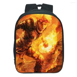Backpack 3D Game Fire Fire Boys Bag Backpacks Meninas Meninas Viagem Rucksack Fashion Cartoon Knapsack