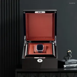 Watch Boxes Customized Top On Inside Of Flip Box Display Case Luxury Gift High Grade Wooden Baking Varnish Shadow Packge