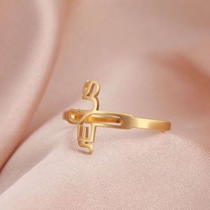 Cross JESUS Couple Rings For Women Vintage Christian Amulet Prayer Stainless Steel Jewelry Wedding Band Finger Ring Gift