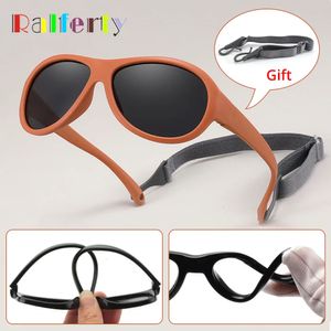 Ralferty Unbreakable 0-2 Baby Sunglasses Polarized Anti UV Protection Anti Sun Glases Anti Sun Glases Infant Girl Kid Flexible Shades 240518