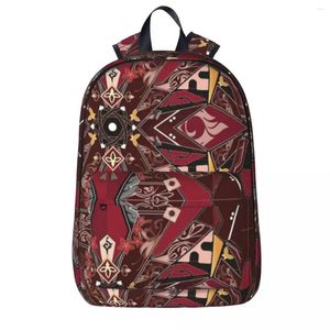 Backpack Hu Tao Genshin Impact Apparel Backpacks Boy Girl Bookbag Students School Bag Cartoon Kids Rucksack ombro de viagem