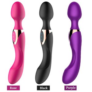 Av Magic Wand Gs Spot Massger USB Charge Big Stick Vibradores para mulheres Feminino CLIT sexy Vibrador Toys sexuais adultos Mulher 240507