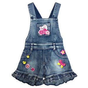 Little Girls Overall Children Kinder ROMPERS Overalls Denim -Gurtrock -Shorts Jeans Hosen 240518