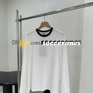 Oネックプルオーバーシンブラウス韓国ニット長袖シャツ白い春の女性甘いシャツ
