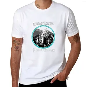 Herrtankstoppar minas tirith offentligt bibliotek t-shirt sommarkläder för en pojke t skjortor män