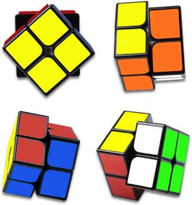 Волшебные кубики Magic Cube 2x2x2 Magic Speed Cube Cube 2x2 Cube гладкий 3D -головоломка Mini Pocket Tist Toy Toy Toys для мальчиков девочки Kids Y240518