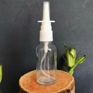 10 15 20 50 ML Nasal Spray Bottles, 30ML 1oz Transparent Glass Refillable Fine Mist Empty Clear Nasal Spray Bottle