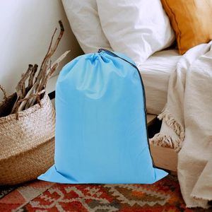 Bolsas de lavanderia 2 PCs Bag roupas de viagem com cordão sujo porto de suporte de suporte de vestuário grande contêiner bolsa doméstica de poliéster