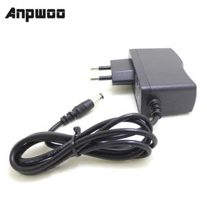 ANPWOO EU Plug AC / DC Power Adapter Charger Power Adapter för CCTV-kamera AC 100-240V DC 12V 1A (2,1 mm / 5,5 mm)