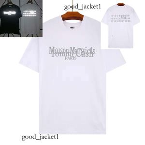 Maison Mm6 Mens футболки Summer Fashion Mens Mens Женские дизайнеры T Рубашки с длинными рукавами топы роскоши