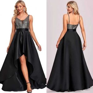 Runway Dresses Ever-Pretty Womens V-ring A-Line High-Low Party Dress Long Ball Gowns Women spets Evening Party klänningar Sexig prom klänning FR Mail T240518