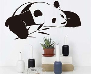 Adesivos de parede de panda chineses para crianças quarto fofo animal diy papel