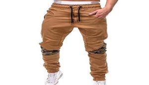 New Designer Thin Summer Men Camouflage Casual Pants Patchwork Sweatpants Male Cargo Pants Multipocket Sportwear Mens Joggers9108071