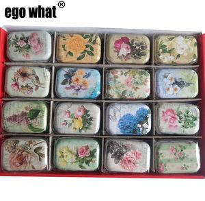 Whole flowers series Cheap Small Handbag Storage Jewelry Decorative Tin Box With Lids Candy case Earphone Ring Christmas Gifts8682346