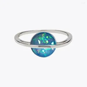 Cluster Rings 2024 Funny Earth Shaped Finger Ring For Women Two Color Available Ly-designed Girls Accessories Fashion Versatile Jewelry