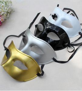 Maschera mascherata da men039s maschera maschere veneziane maschere maschere maschere in plastica a metà facciata maschera opzionale multicolore nero 6593652