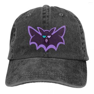 Ball Caps Pure Color Dad Hats Purple Heart-eyed Bat Women's Hat Sun Visor Baseball Midnight Flyer Peaked Cap