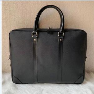 Försäljning män designer axel portfölj svart brun läder handväska affärsmän bärbara väska messenger väska 53361 223a