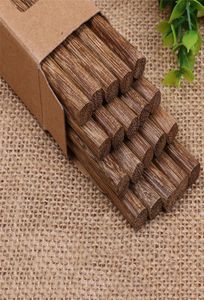 Naturalne drewniane bambusowe pałeczki zdrowia bez lakieru Wave Stołowa zastawa stołowa Hashi Sushi Chińskie LZ08811723352