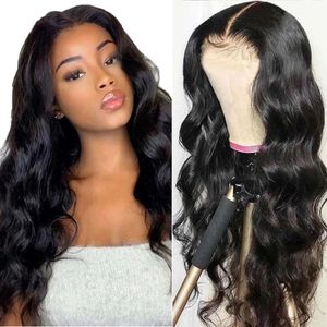 Body Wave Spets Front Wigs 150 Density Spets Frontal Wig Human Hair Wigs 13x4x1 T DEL SOACE PERUM