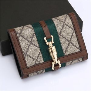 Stripe Designers Purse Luxury Mens Wallet for Women Jackie 1961 Mini Card Holder High Quality Coin Purses 217n