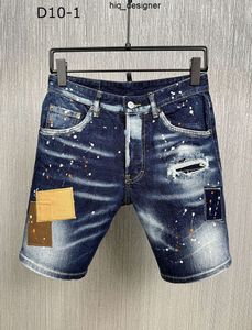 Men Denim Cool Guy Designer Shorts Jeans Embroidery Pants Holes Trouser 2 Italy Size 44-54 #d10 dsquares dsqureditys 2 dsquards H46L