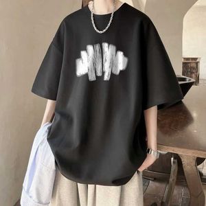 Men's T-Shirts Mens 100% Cotton T-shirt Summer Oversized Short Slve Y2k Harajuku Casual Loose And Breathable Strtwear Gym Goth Clothes Y240516