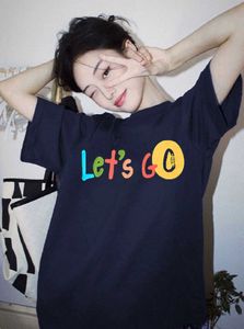 Cartas de impressão de contraste retrô coreanas soltas de t-shirt de manga curta de verão feminina de grande porte de alta qualidade top