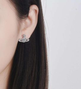 Baggg nya UFO -örhängen Geometriska Saturn Studörhängen Fashion Jewelry for Women Gift Earring8250879