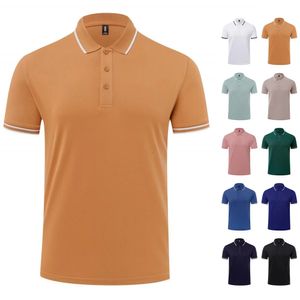 男性のストライプポロTシャツ高品質のファッションビジネスカラーTシャツ卸売ゴルフTシャツ男性プレーヤーPOLOS PARA HOMBRES 240518
