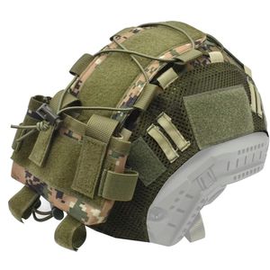Tactical Fast Multicam Hjälmskydd och taktisk hjälm Batterispåse Motvikt Pouch Fit Size M/L Fast PJ BJ MH Hjälm 240518