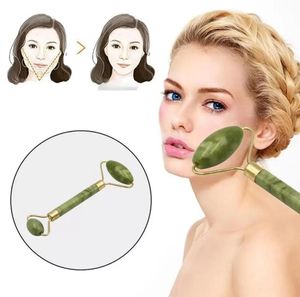 Jade Roller Massager for Face Gua Sha Nature Stone Beauty Thinface Lift Anti Wrinkle Narzędzia do pielęgnacji twarzy FY3500 GC10191169091