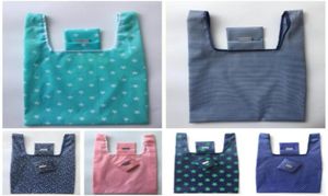 Wodoodporne nylonowe składane torby na zakupy wielokrotnego użytku ekologiczne torby spożywcze gwiazda paska kropka drukowana torebka zakupów 6 stylów 9860379