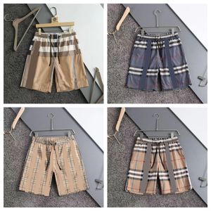 shorts 2024 New Fashion Street plaid shorts mens new summer pants fashionable beach pants straight leg sports casual pants