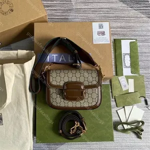 10a toppkvalitet hästbit 1955 mini kvinnor totes axel crossbody väska designer handväska sadel väska läderkedjespåsar purses multicolor clutch väska broderi plånbok