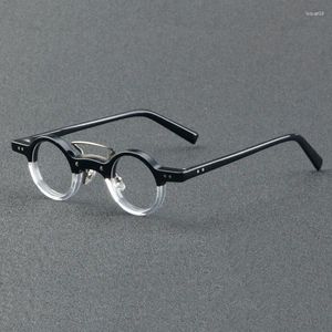 Sunglasses Frames Round Frame Handmade Acetate Eyeglasses Vintage Men Optical Eyewear Japanese Design Prescription Retro Glasses Women