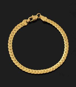 Unisex Men039s Punk Gold Bracelet Chain Wristband Bangle Hip Hop Jewelry Hand Charm Accessories for Men299t8500034