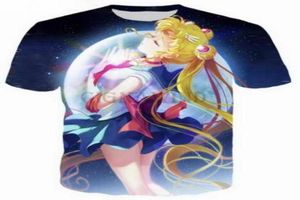 Anime Sailor Moon 3D Funny Tshirts Novos Menwomen 3D Caracteres impressos Tshirts Tir shirt Feminino Sexy Tshirt Tee Tops Roupas1999446551