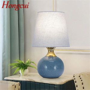 Tischlampen Hongcui Touch Dimmer Schreibtisch Leicht zeitgenössische Keramik Luxuslampe dekorativ für das heimliche Bett