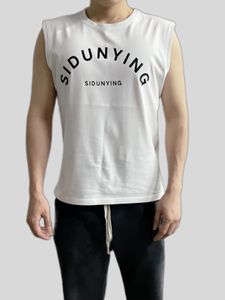 Moda Kısa Kollu Erkekler Yaz Top Gevşek Kolsuz T-Shirt 2024 Yeni Moda Markası Spor Sıradan Yu Yelek Tasarımcısı Kısa Kol