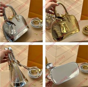 Women Nano almas bag Designer With lock Shell bags Gold silver handags mini totes high quality Patent Leather Shoulder crossbody Clutch wallet Hobo purses Satchels