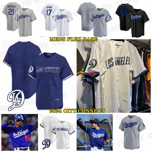 Dodgers 2024 City Connect Jersey de beisebol personalizado Trayce Thompson Jonny Deluca Kolten Wong #60 Yonny Hernandez Austin Wynns Luke Williams Jake Marisnick