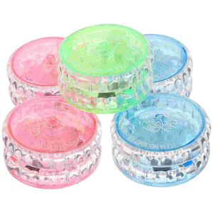 Yoyo 5 LED Flash Entertainment Yoyo Balls Childrens Plastic Yoyo Ball Party Discounts Y240518