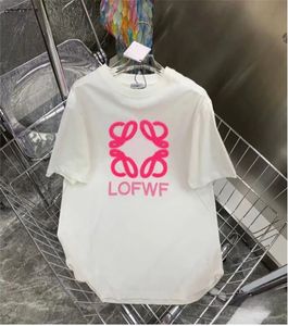 Sommerstickstärke T-Shirt für Frauen Kleidungsbrief drucken o-hals kurzarmes T-Shirt Femme Lose Casual Crop Top 100% Baumwoll-T-Shirt kurzärmelig