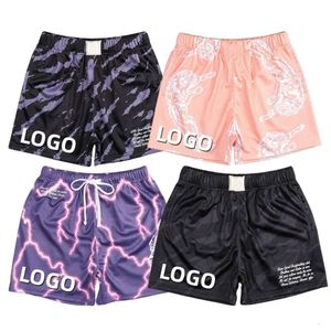 Lu Men Shorts Summer Sport Workout Sublimation Embroiere zipper Baketball Wear High Meh Poleter Quick Dr Men Short