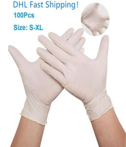 DHL Fast 4 Size SXL Disposable Nitrile gloves 100pcs Start Protective Gloves Factory Salon Household Rubber Garden Glo3584527