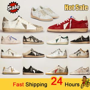 Designerskor Golden Women Super Star Brand Men New Release Italy Sneakers Classic Dirty Shoe Lace Up Woman Man Classic Fashion 2024 Hög ökande sommarhöst