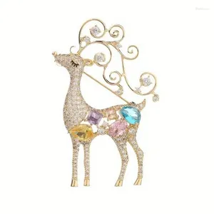 Broschen Mode Forest Deer Brosche Broschen Frauen Corsage Elegant vielseitig Anzug Stift Schnalle Delikate Design Casual Pins