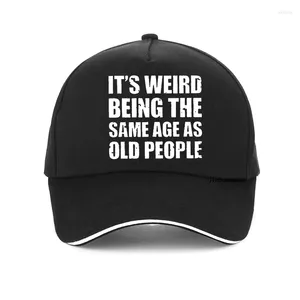 Шариковые шапки смешно, что это странно, что старики ретро -саркастическая бейсболка летнее стиль регулируемые шляпы с помощью шляпы Snapback